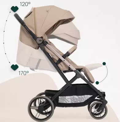 CHICCO DOLOMITI STR — bolalar aravachasi, 0 oy–4 yosh, DUNE