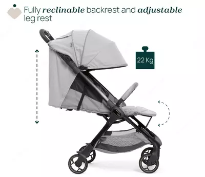 CHICCO WE 2 — bolalar aravachasi, 0 oy–4 yosh, PEBBLE