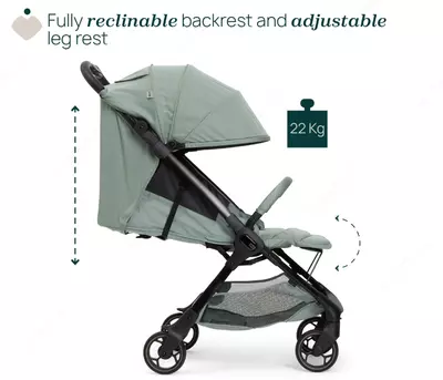 CHICCO WE 2 — bolalar aravachasi, 0 oy–4 yosh, SAGE