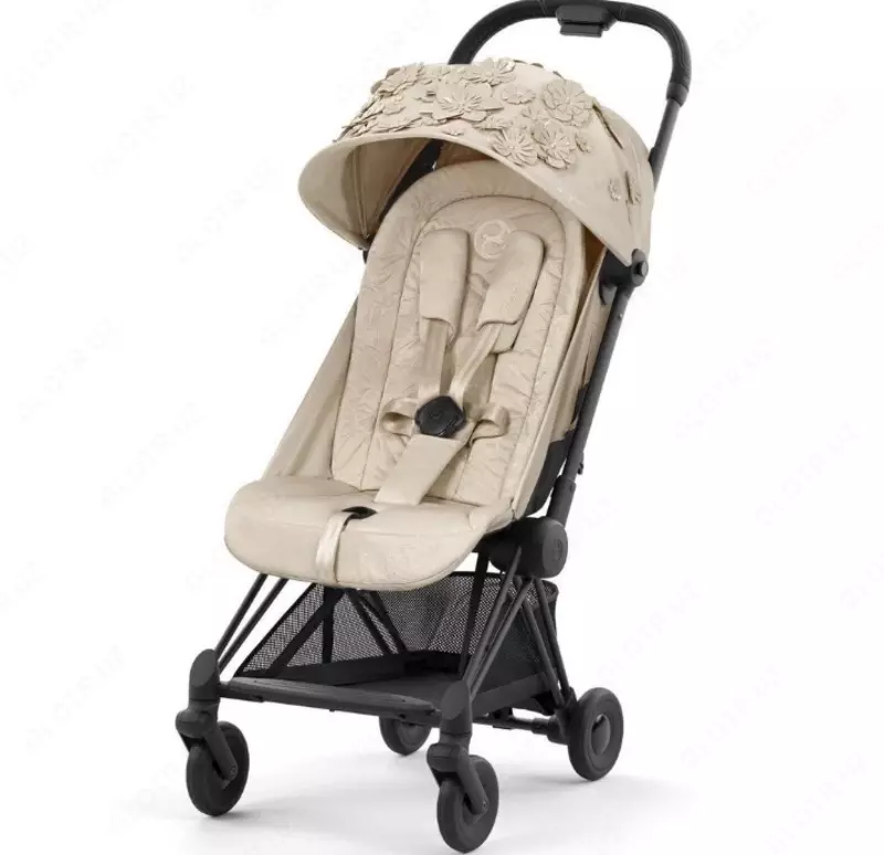 Коляска Cybex — Coya MattBL FE SFLO, SIMPLY FLOWERS, БЕЖЕВЫЙ