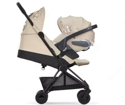 Коляска Cybex — Coya MattBL FE SFLO, SIMPLY FLOWERS, БЕЖЕВЫЙ