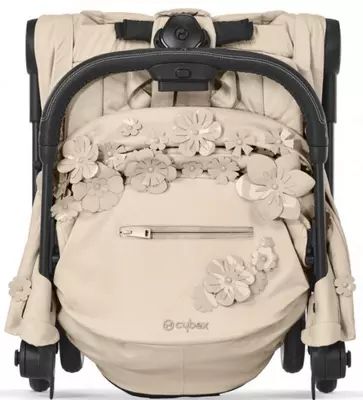 Коляска Cybex — Coya MattBL FE SFLO, SIMPLY FLOWERS, БЕЖЕВЫЙ