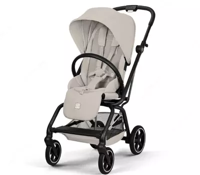 CYBEX EEZY S TWIST+2 BLK — DUNE GREY, kulrang bolalar aravachasi