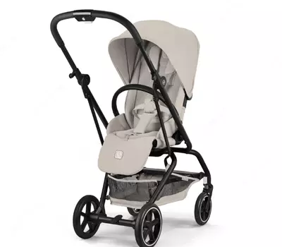 CYBEX EEZY S TWIST+2 BLK — DUNE GREY, kulrang bolalar aravachasi