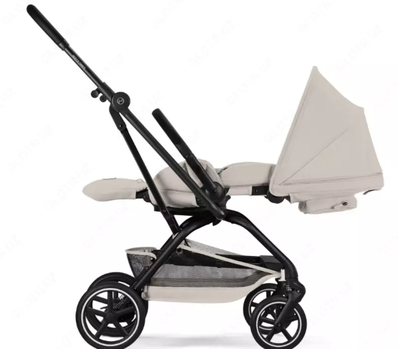 CYBEX EEZY S TWIST+2 BLK — DUNE GREY, kulrang bolalar aravachasi