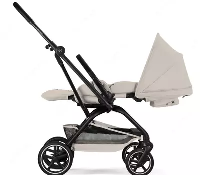 CYBEX EEZY S TWIST+2 BLK — DUNE GREY, kulrang bolalar aravachasi
