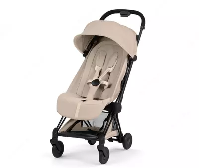 Коляска Cybex — Coya Matt Black/Cozy Beige, бежевый