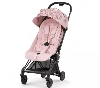 Коляска Cybex — Coya MattBL FE SFLO Simply Flowers Pink, светло-розовый