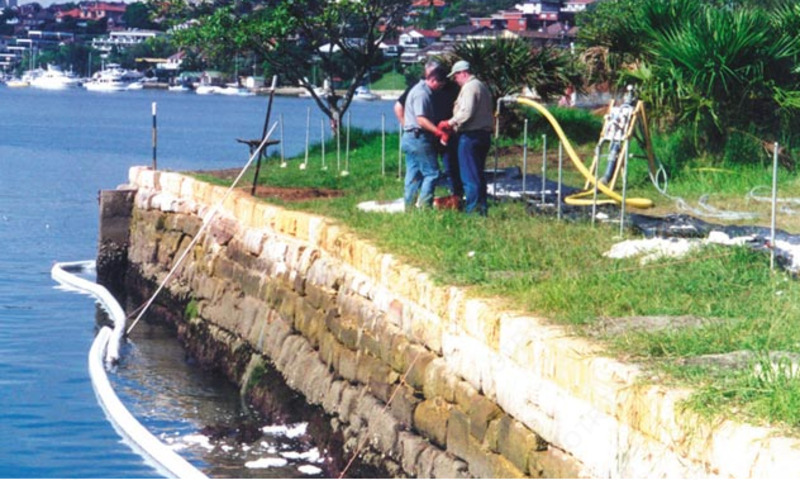 Иньекция в грунт уплотняющего состава