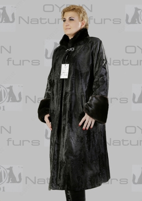 Шуба женская из натурального меха каракульчи Арт. SH035