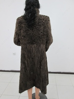 Шуба комбинированная из стойки воротника длина 115 см Только в розницу