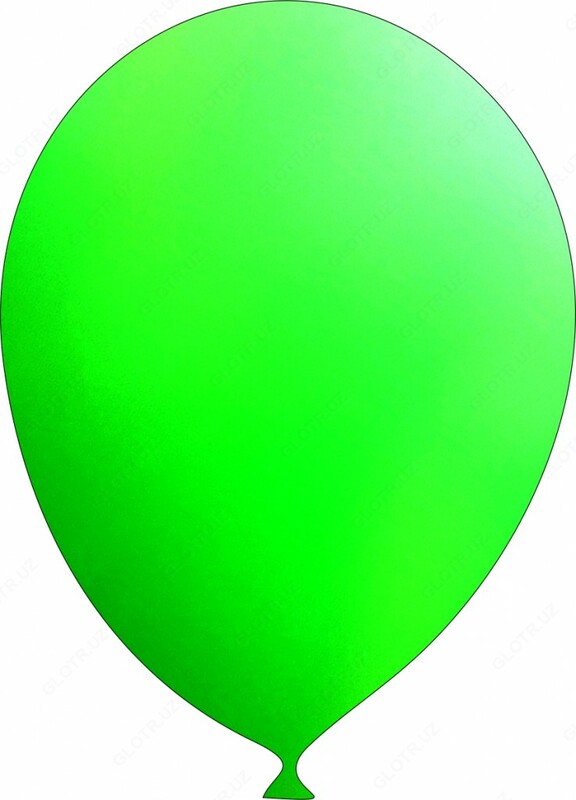 Латексный шар 9/23см Зеленый 100шт.