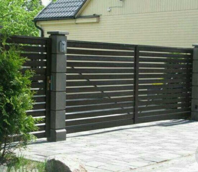  Современные откатные (раздвижные) ворота - 