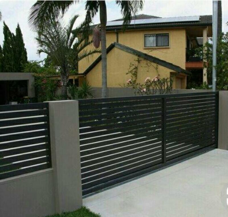   Современные откатные (раздвижные) ворота