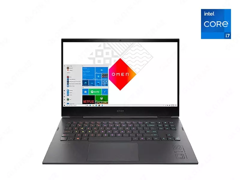  Ноутбук HP Omen 16-b0015ur (Intel Core i7-11800H/ DDR4 16GB 3200/ SSD 512GB/ 16.1 FHD IPS 144Hz/ Nvidia GeForce RTX 3060 6GB/ no DVD/ FreeDOS/ RUS) Shadow Black (4A728EA) - 