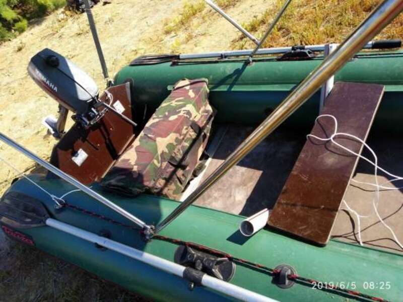 Лодка надувная ПВХ Тайга 320 плюс лодочный мотор Yamaha 2лс