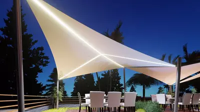 Мембранные тентовые навесы