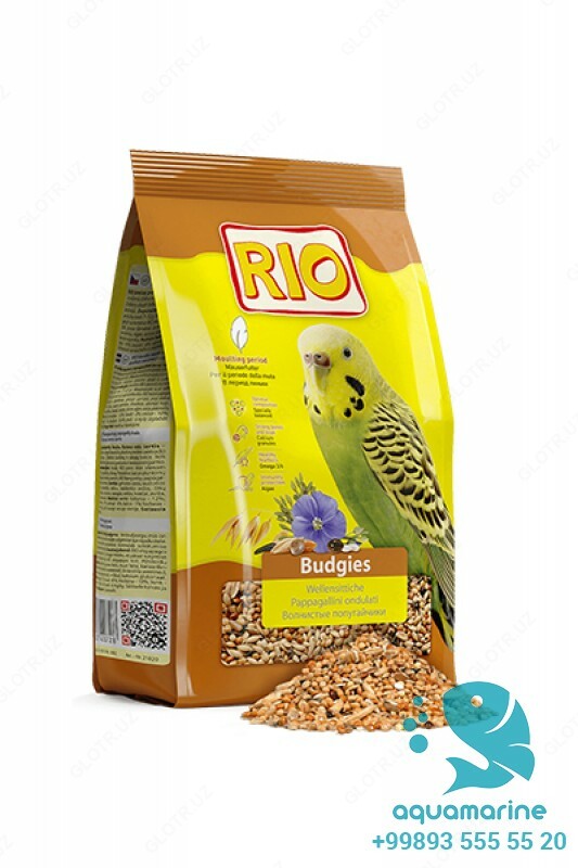  RIO. Корм для волнистых попугайчиков в период линьки 1кг - 