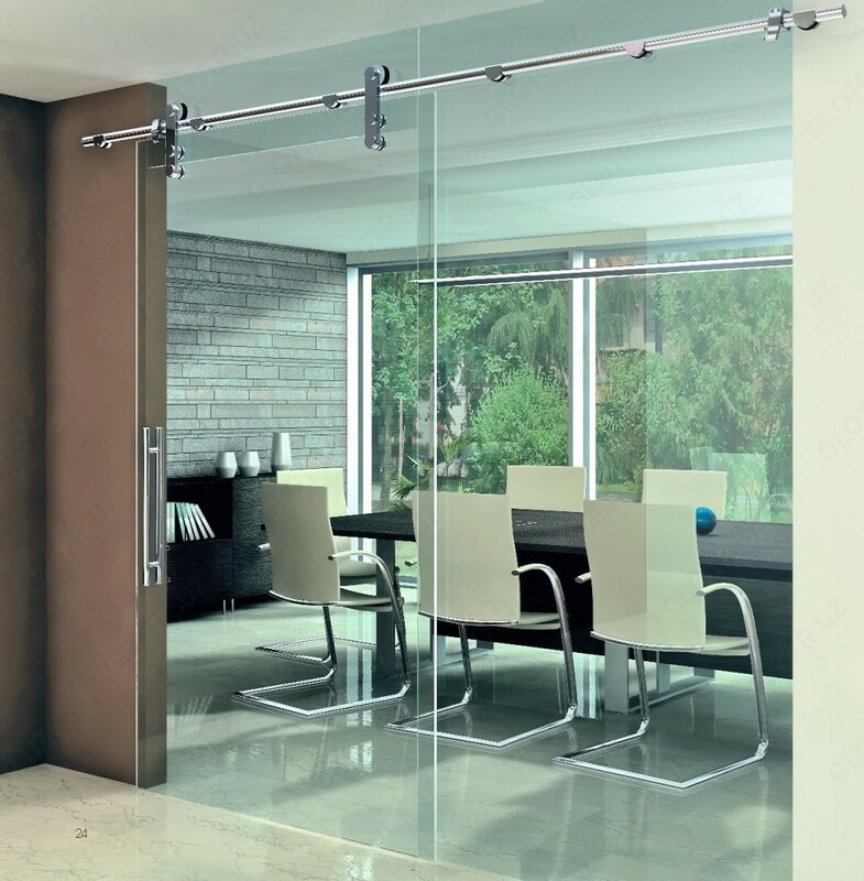  Стеклянные двери раздвижные Только в розницу