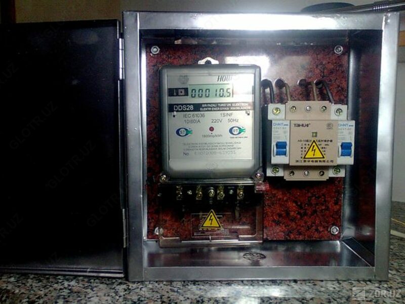 Bir fazali elektr energiyasini hisobga olish platasi