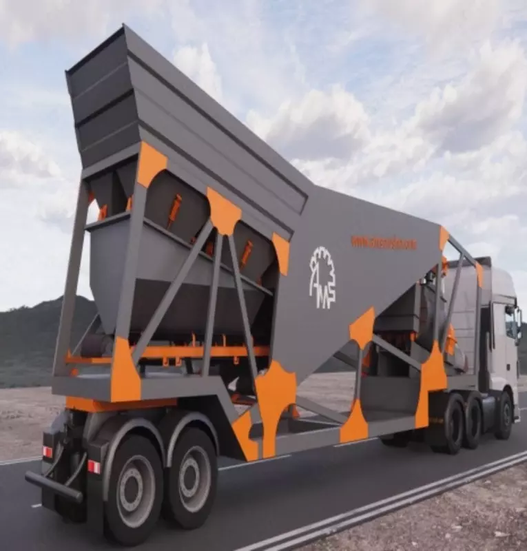 Mobil beton aralashtirish zavodi MBSU AMS Industrial Group
