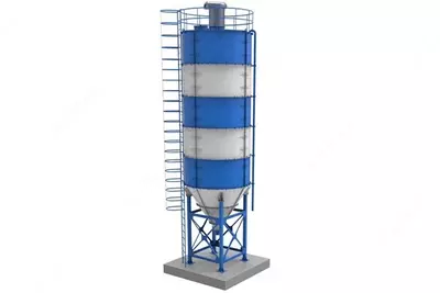 Силосная башня бетоносмесительной установки БСУ