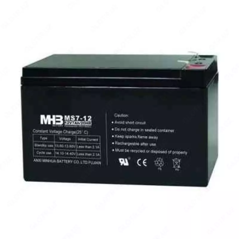 Аккумуляторная батарея для UPS (ИБП) MHB MS7-12. 7 а/ч   12 вольт