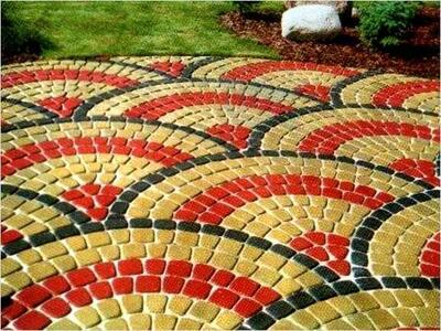 Компания sportplay предлагает Вам  резиновую брусчатку фигурная