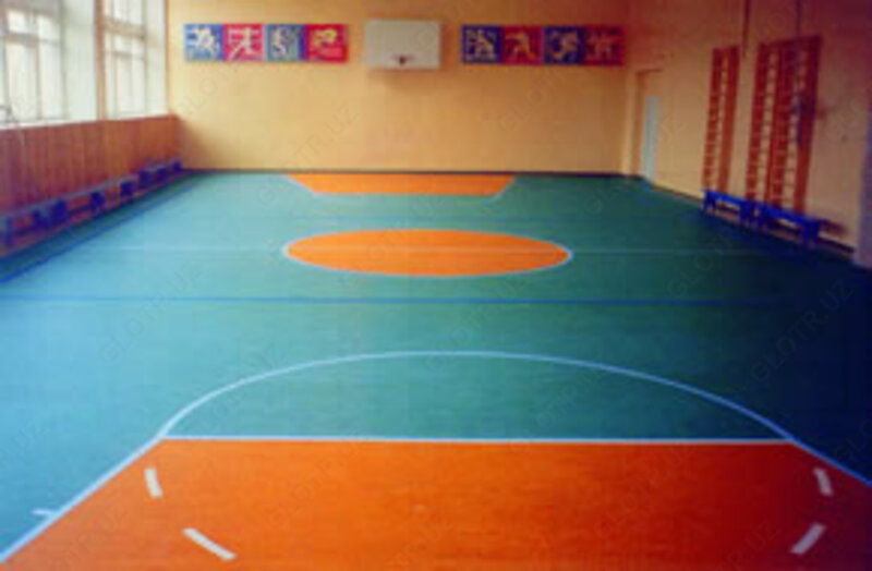 Спортивные рулонные ПВХ покрытия для спортивных залов