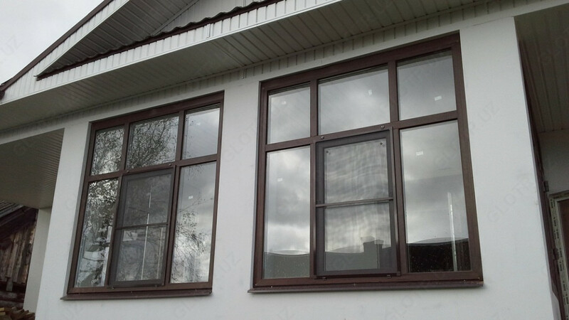 Остекление окнами с алюминиевым профилем