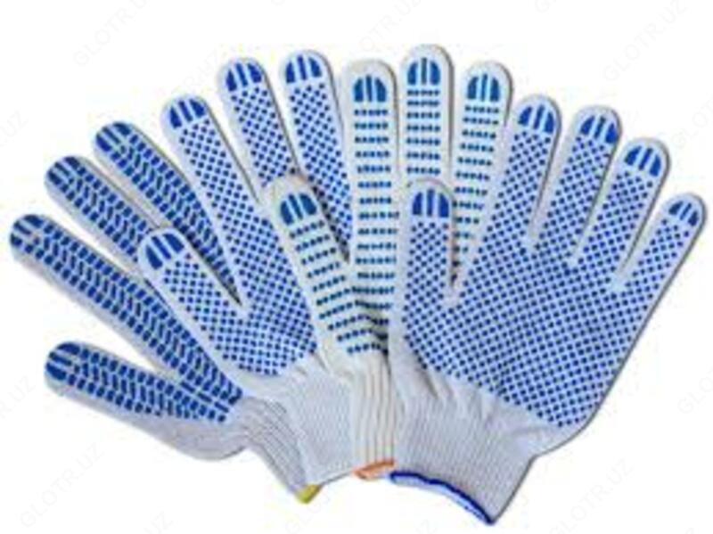  Перчатки х/б c ПВХ - 