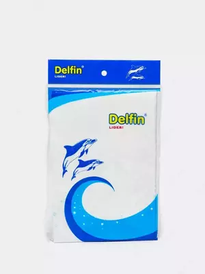 Салфетка "DELFIN" Lider, 50х35 см 1 шт., уп. ПЭТ (Белая)