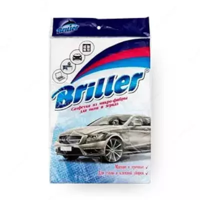 Салфетка "DELFIN" Briller, 50х35 см 1 шт., уп. ПЭТ (Белая)
