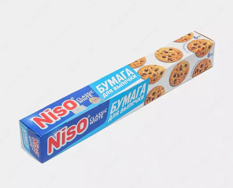 Пергамент (бумага) для выпечки "NISO" Classic, 37 см × 6 м (Белая)
