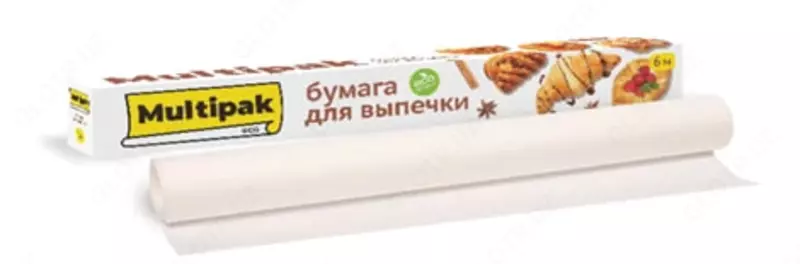 Пергамент (бумага) для выпечки "Multipak", 37 см × 6 м (Белая)