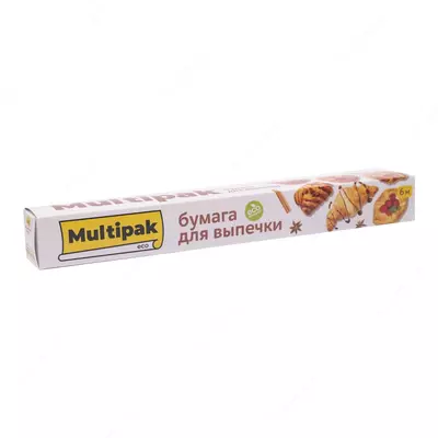 Пергамент (бумага) для выпечки "Multipak", 37 см × 40 м (Белая)