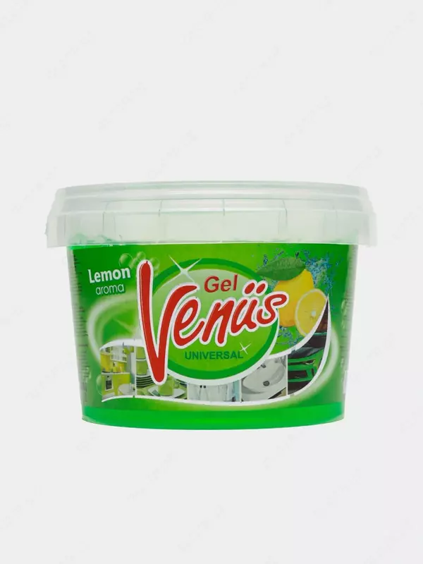 Гель для посуды "Venüs" Universal, аромат лимон, 450/1000 г (пластиковое ведро с ручкой)
