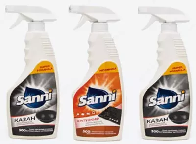 Чистящее средство (антижир) "Sanni", плита/казан, 500 мл.