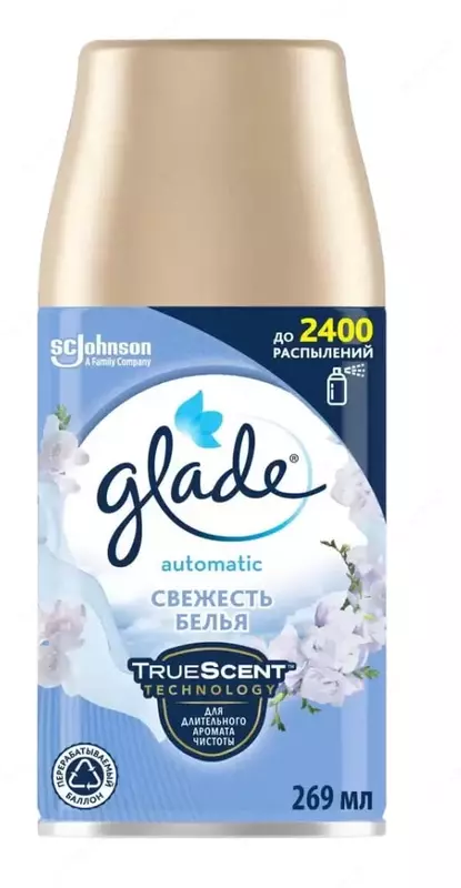 Сменный баллон (для автоматического освежителя) "GLADE" 250 мл. (Ассортимент)