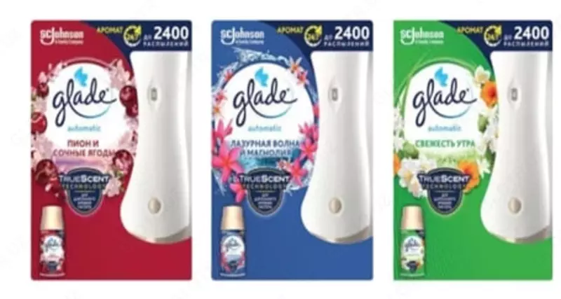 Havo spreyi va qayta to'ldirish (to'plam) "GLADE" 250 ml. (Assortiment)
