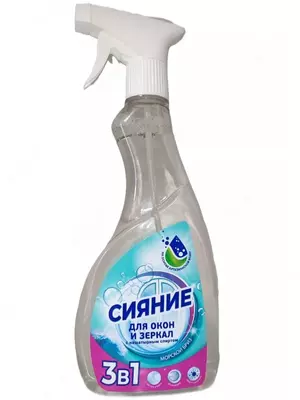 Средство для мытья стекол "Сияние" 3 в 1, 500 мл. (Россия)