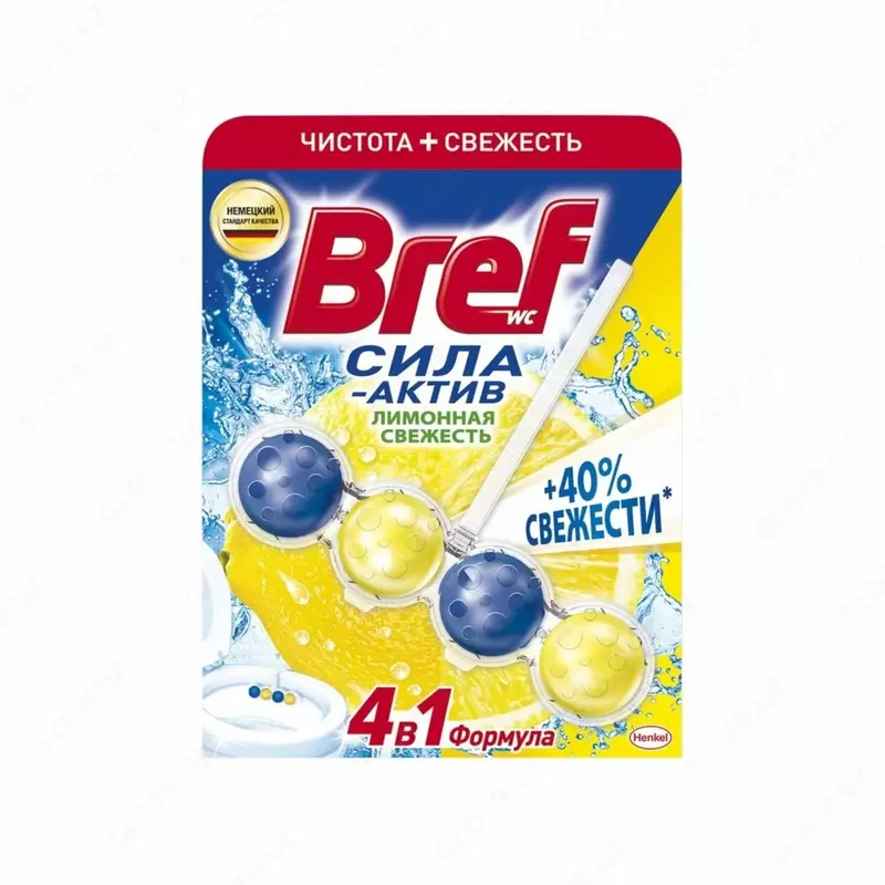 Освежающие подвески для унитаза (гигиенические) "Bref" Сила Актив, 2/3/4 шт (Ассортимент)