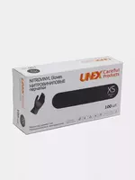  Нитровиниловые перчатки UNEX Medical Products  уп. 100 шт. (одноразовые) Только в розницу