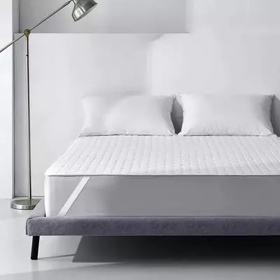 Наматрасник защитный Sleep protect стёганный 180x200х2см (Сатин, Холлофайбер)