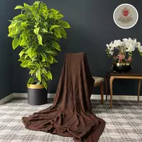 Вязанный Плед "Камилла" (Каштановый)