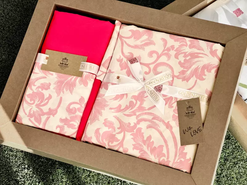 Двуспальное постельное бельё "GN-Federica" (Поплин) "GOLDEN NEEDLE" LLC