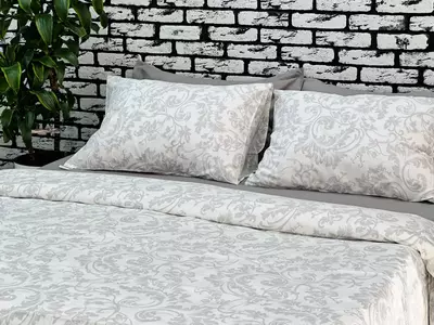 Двуспальное постельное бельё "GN-Fabiana" (Поплин)