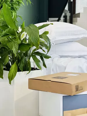 Yagona ko'rpa-to'shak to'plami Stripe Satin "WHITE" (Oq noziklik)