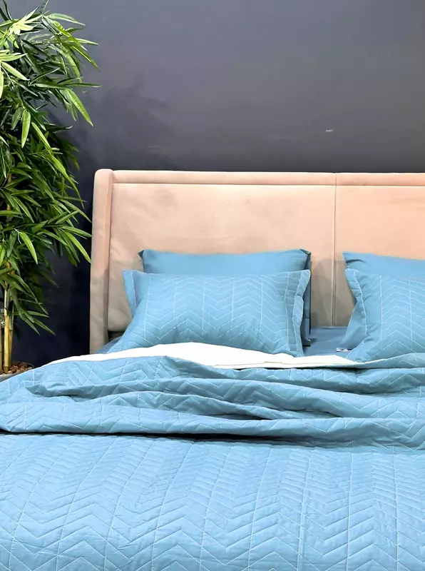 Qavilgan Ikki kishilik ko'rpa-to'shak to'plami 4-mavsumli GN-Amorett B "GOLDEN NEEDLE" LLC