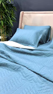 Стеганный двуспальный комплект постельного белья 4-Сезона GN-Amorett B